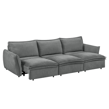 ACME Furniture - Eaden - Power Sofa w/Sleeper - Gray Chenille - LV03575 view 1