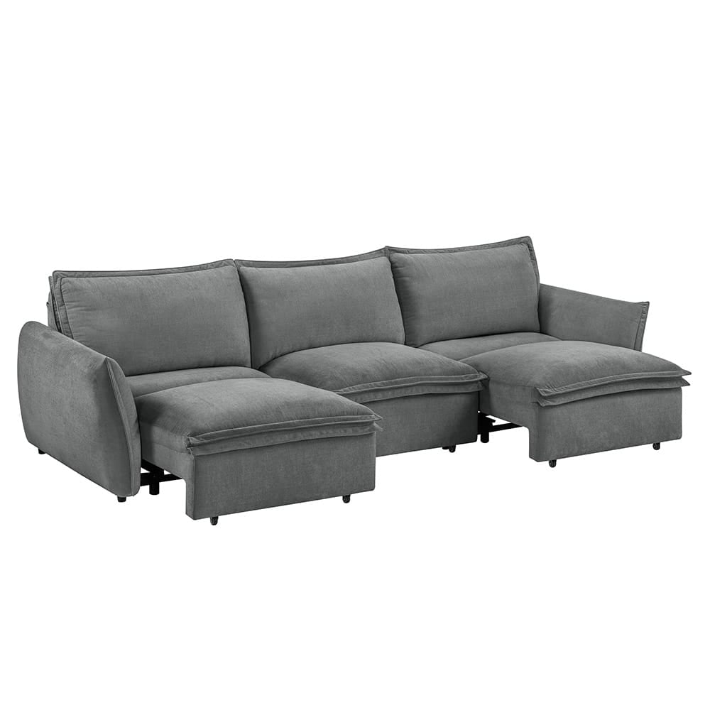 ACME Furniture - Eaden - Power Sofa w/Sleeper - Gray Chenille - LV03575 view 3