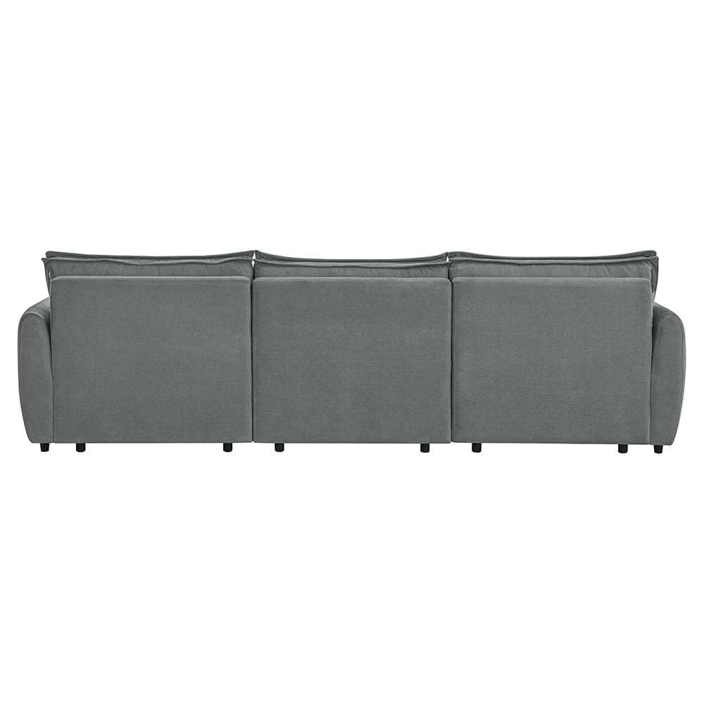 ACME Furniture - Eaden - Power Sofa w/Sleeper - Gray Chenille - LV03575 view 4