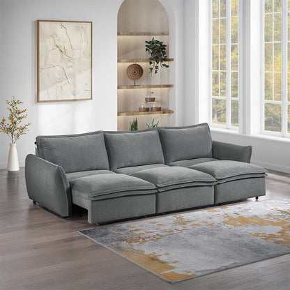 ACME Furniture - Eaden - Power Sofa w/Sleeper - Gray Chenille - LV03575 view 8