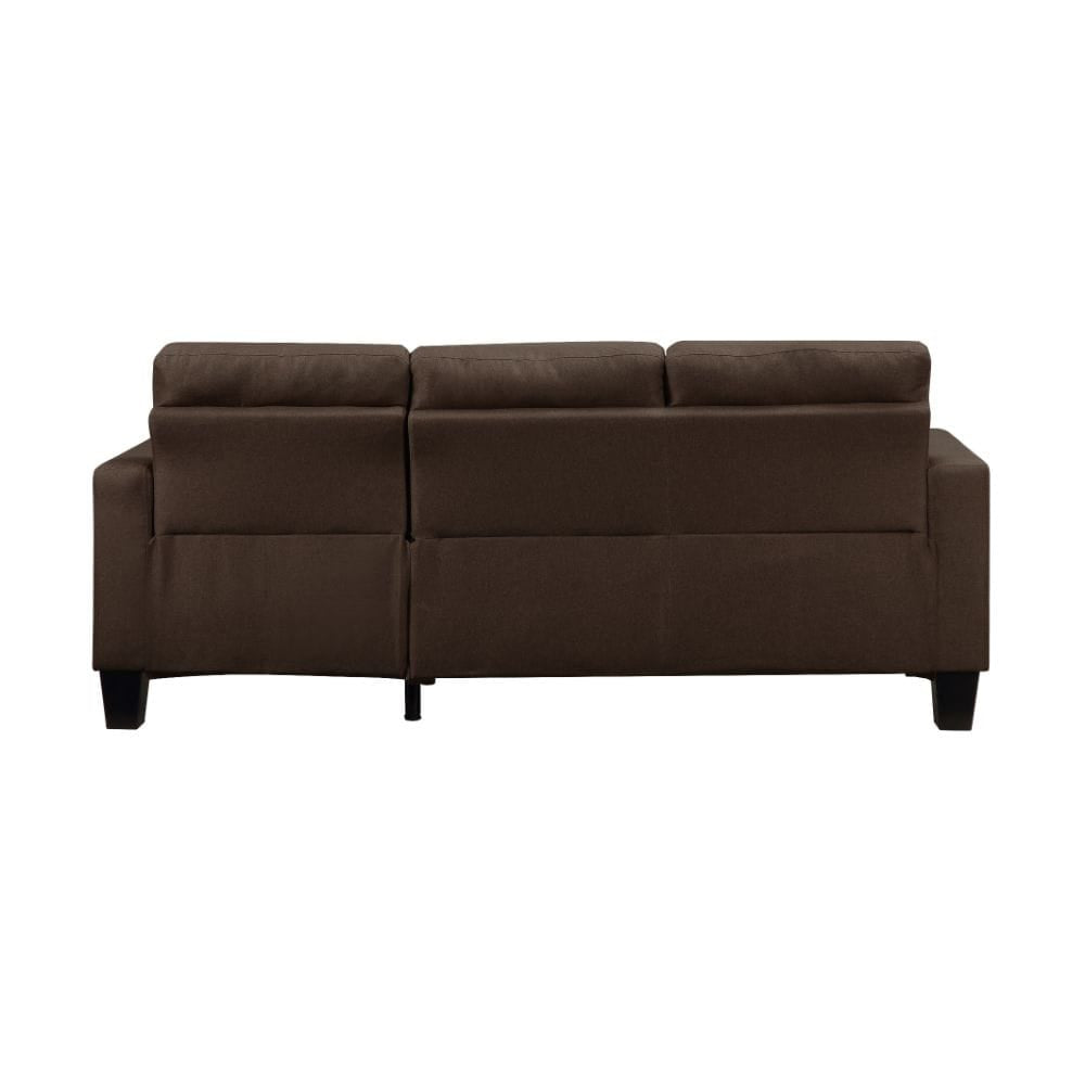 ACME Furniture - Earsom - Reversible Sofa & Ottoman - Brown Linen - 56655 view 4
