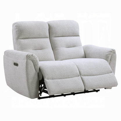 ACME Furniture - Eastre - Power Motion Loveseat  w/USB Port  - Gray Chenille - LV03586 view 1