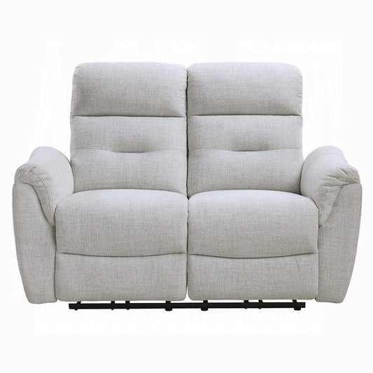 ACME Furniture - Eastre - Power Motion Loveseat  w/USB Port  - Gray Chenille - LV03586 view 2