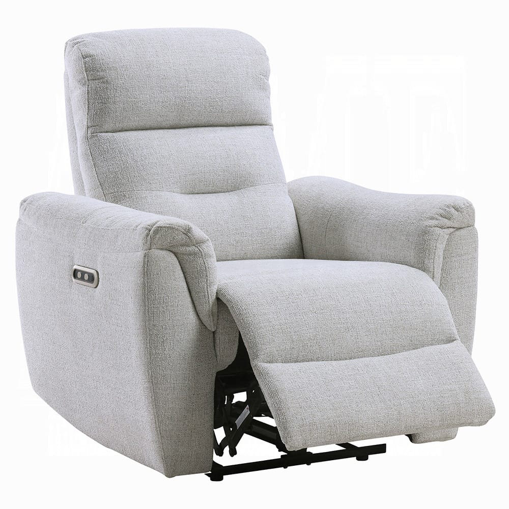 ACME Furniture - Eastre - Power Motion Recliner  w/USB Port  - Gray Chenille - LV03587 view 1