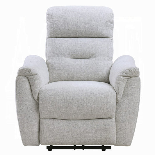 ACME Furniture - Eastre - Power Motion Recliner  w/USB Port  - Gray Chenille - LV03587 view 2