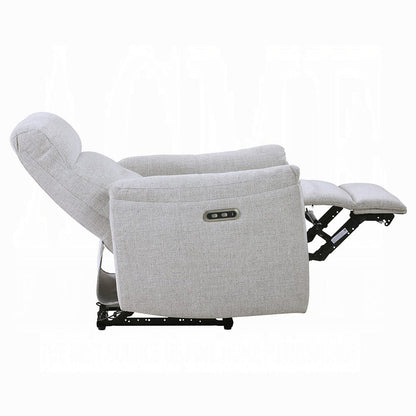 ACME Furniture - Eastre - Power Motion Recliner  w/USB Port  - Gray Chenille - LV03587 view 3