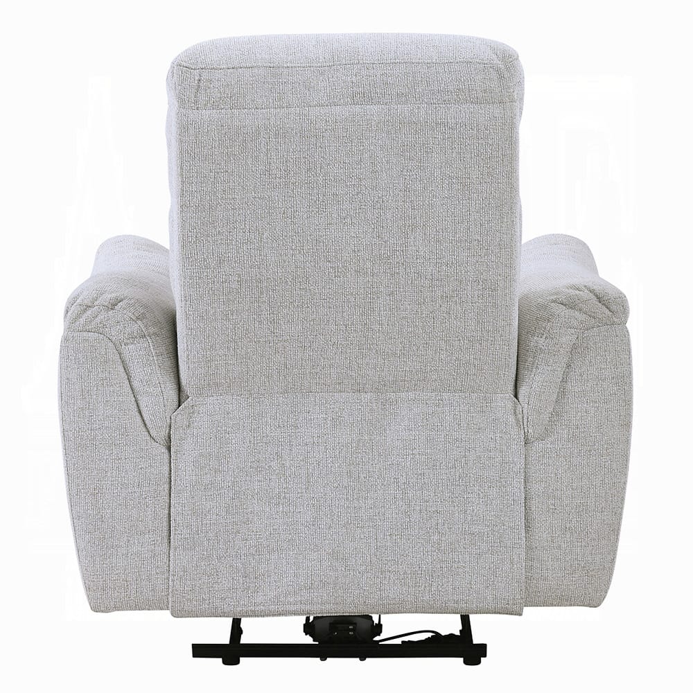 ACME Furniture - Eastre - Power Motion Recliner  w/USB Port  - Gray Chenille - LV03587 view 4