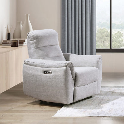 ACME Furniture - Eastre - Power Motion Recliner  w/USB Port  - Gray Chenille - LV03587 view 7