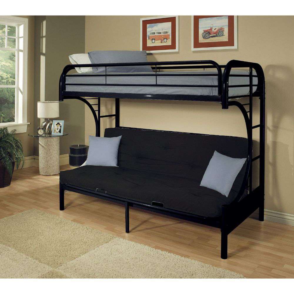 ACME Furniture - Eclipse Twin XL/Queen/Futon Bunk Bed - 02093BK veiw 4