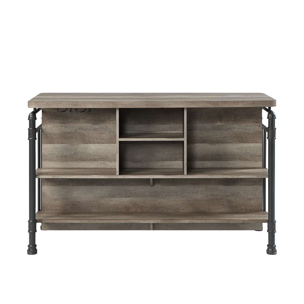ACME Furniture - Edina Kitchen Island - Antique Oak & Sandy Gray - DN01935 veiw 3