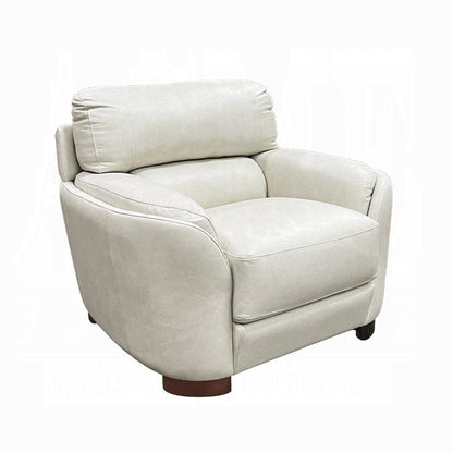 ACME Furniture - Edrice Chair - Ice Gray Top Grain Leather - LV02202 view 1