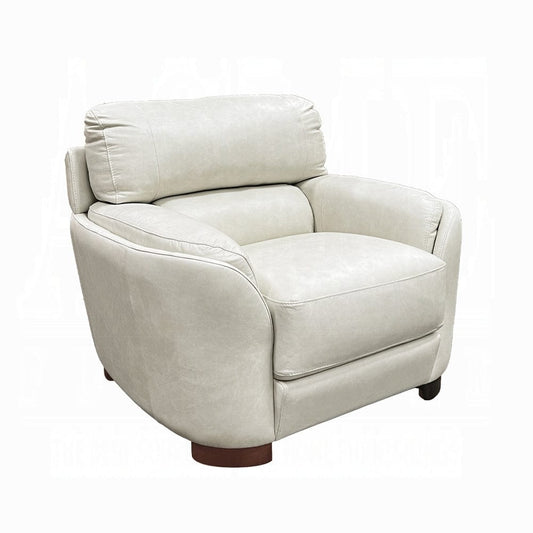 ACME Furniture - Edrice Chair - Ice Gray Top Grain Leather - LV02202 view 1