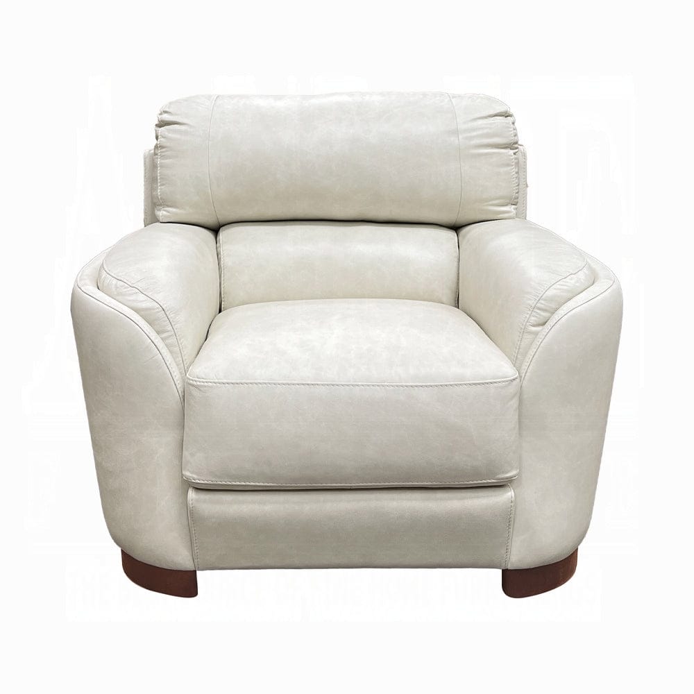 ACME Furniture - Edrice Chair - Ice Gray Top Grain Leather - LV02202 view 2