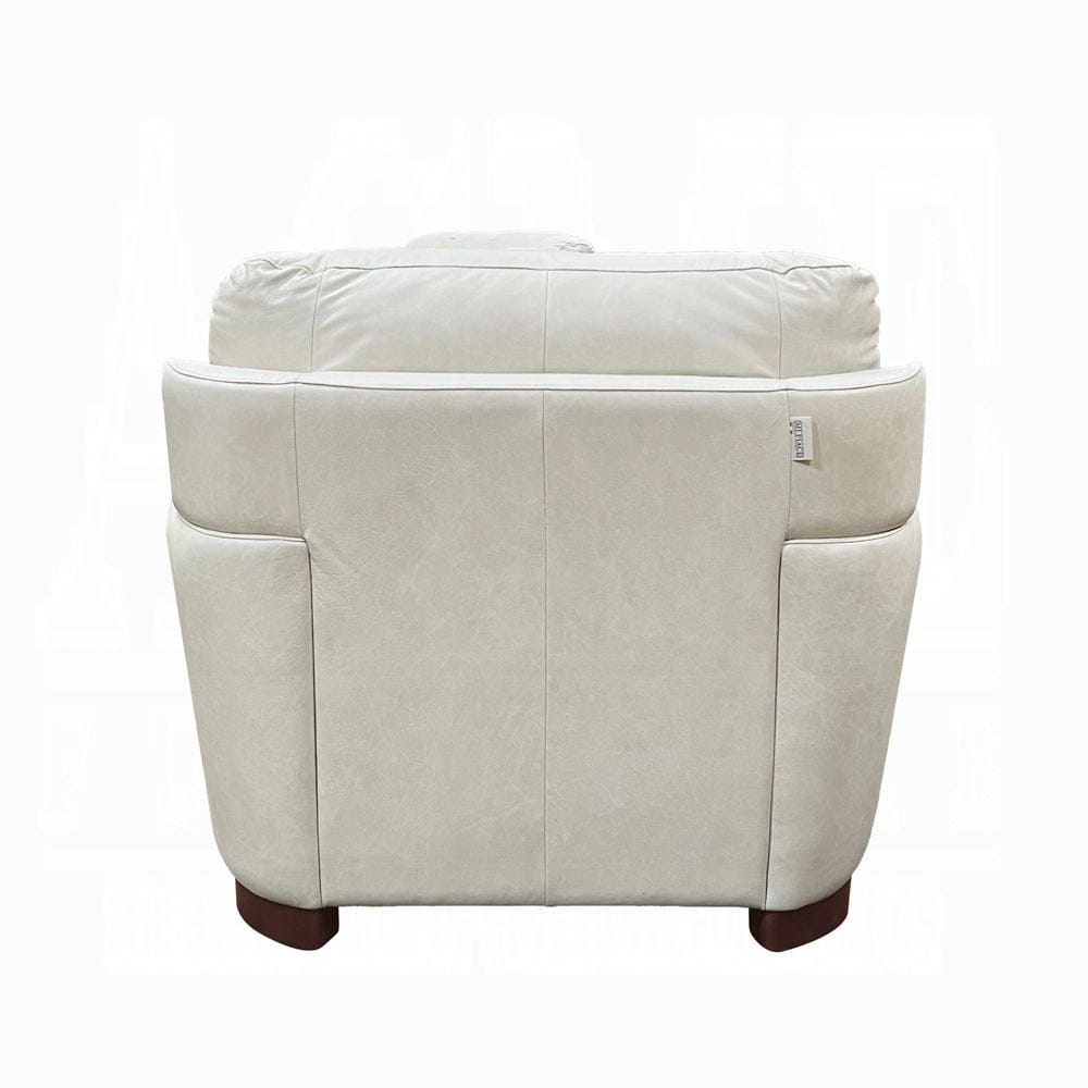 ACME Furniture - Edrice Chair - Ice Gray Top Grain Leather - LV02202 view 3