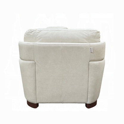 ACME Furniture - Edrice Chair - Ice Gray Top Grain Leather - LV02202 view 3