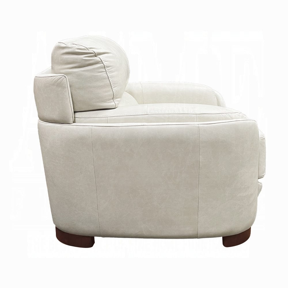ACME Furniture - Edrice Chair - Ice Gray Top Grain Leather - LV02202 view 4