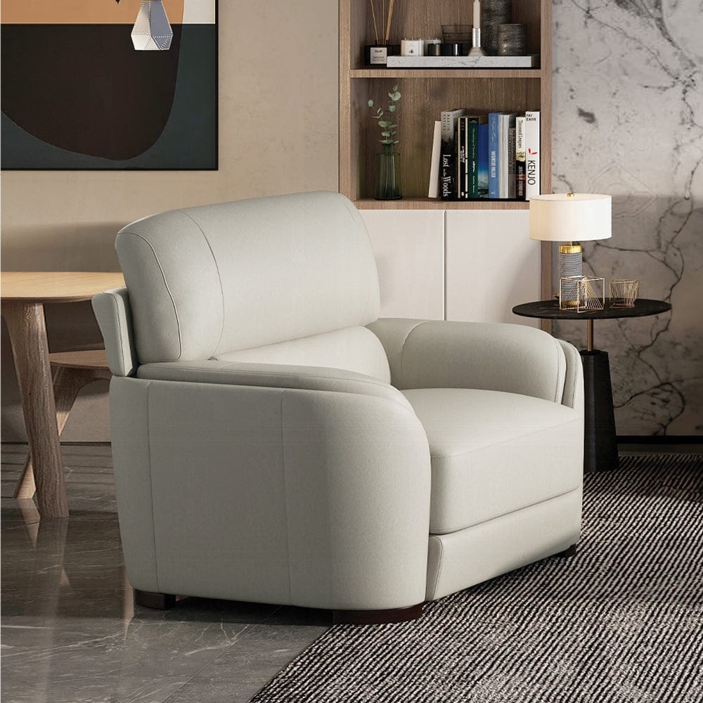ACME Furniture - Edrice Chair - Ice Gray Top Grain Leather - LV02202 view 6