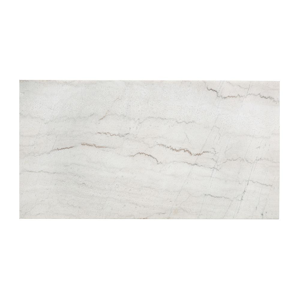 ACME Furniture - Edwyn Coffee Table w/Marble Top - White Natural Marble Top & Brown Finish - LV03205 view 3
