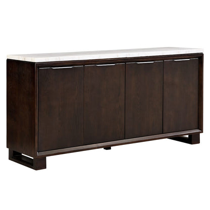 ACME Furniture - Edwyn - Server w/Natrual Marble Top - Natural Marble Top & Espresso  - DN03198 view 1