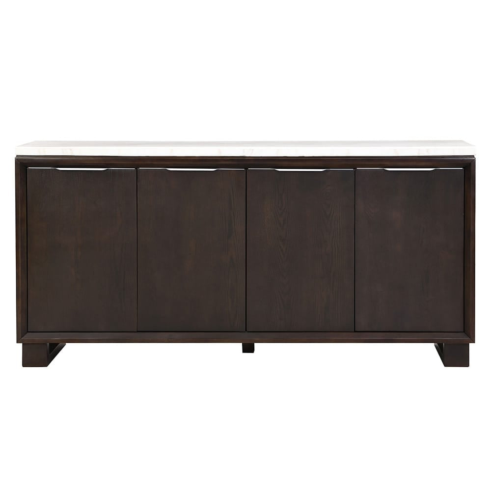 ACME Furniture - Edwyn - Server w/Natrual Marble Top - Natural Marble Top & Espresso  - DN03198 view 2