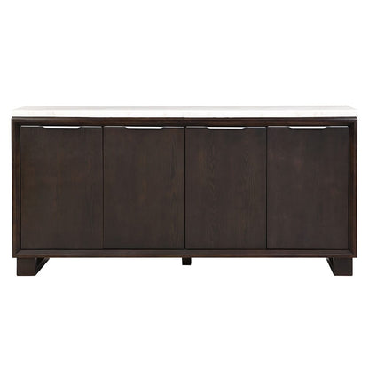 ACME Furniture - Edwyn - Server w/Natrual Marble Top - Natural Marble Top & Espresso  - DN03198 view 2