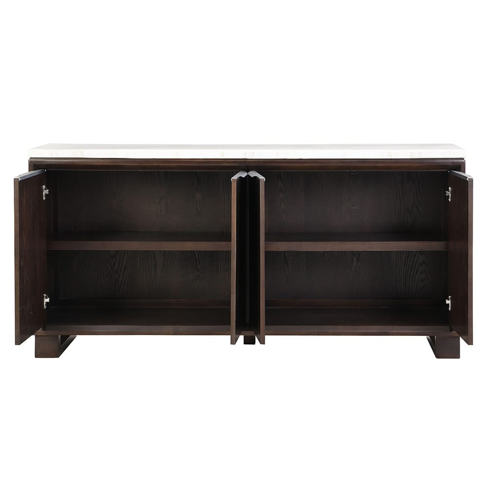 ACME Furniture - Edwyn - Server w/Natrual Marble Top - Natural Marble Top & Espresso  - DN03198 view 3