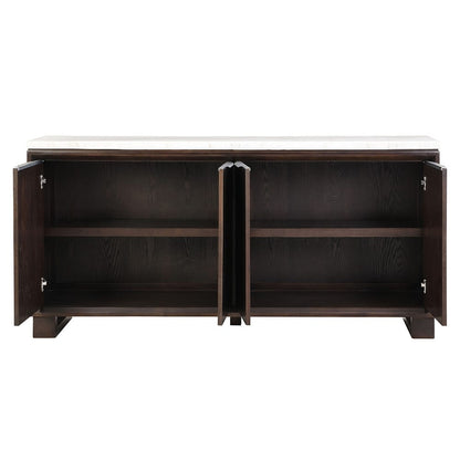 ACME Furniture - Edwyn - Server w/Natrual Marble Top - Natural Marble Top & Espresso  - DN03198 view 3