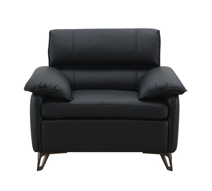 ACME Furniture - Eilene Chair - Black Top Grain Leather - LV03702 veiw 2