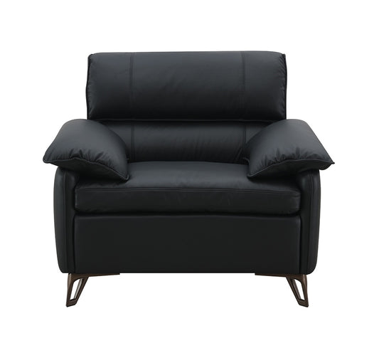 ACME Furniture - Eilene Chair - Black Top Grain Leather - LV03702 veiw 2