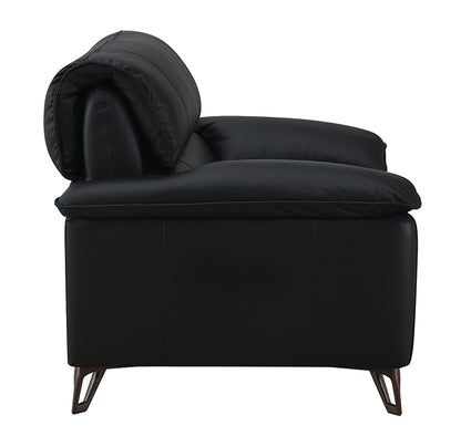 ACME Furniture - Eilene Chair - Black Top Grain Leather - LV03702 veiw 3