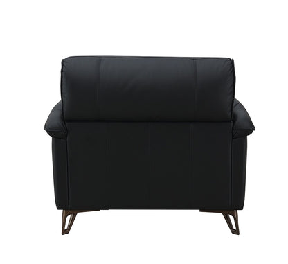 ACME Furniture - Eilene Chair - Black Top Grain Leather - LV03702 veiw 4