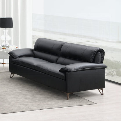 ACME Furniture - Eilene Loveseat - Black Top Grain Leather - LV03701 view  5