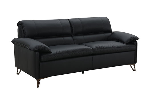 ACME Furniture - Eilene Loveseat - Black Top Grain Leather - LV03701 veiw 1