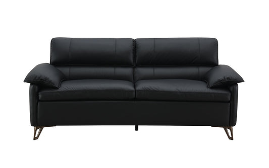 ACME Furniture - Eilene Loveseat - Black Top Grain Leather - LV03701 veiw 2