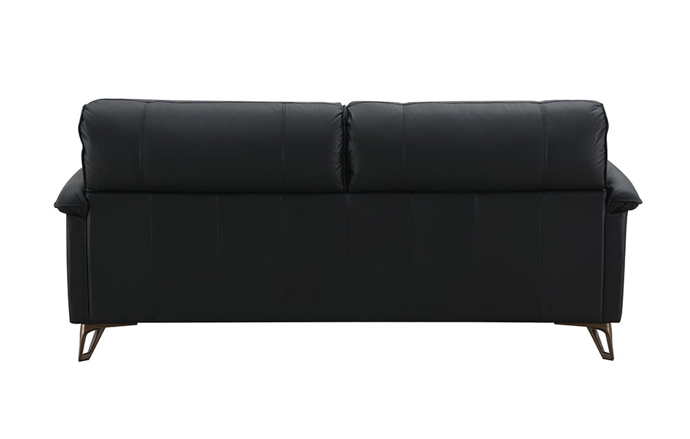 ACME Furniture - Eilene Loveseat - Black Top Grain Leather - LV03701 view 4