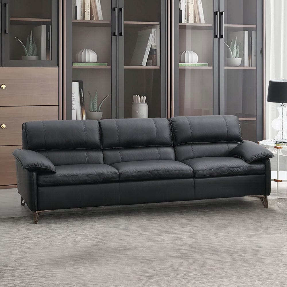 ACME Furniture - Eilene Sofa - Black Top Grain Leather - LV03700 view 5