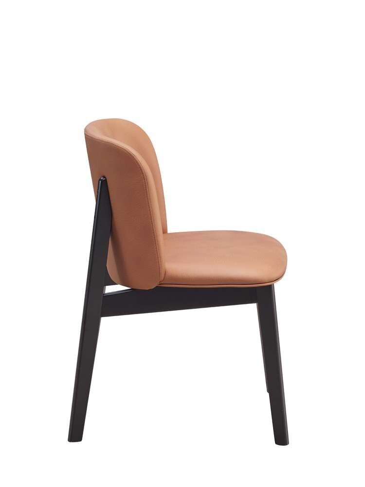 ACME Furniture - Eliora Side Chair (Set of 2) - Camel & Black - DN02367 view 3