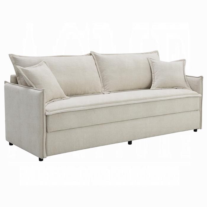 ACME Furniture - Elisea Sofa w/Sleeper - Beige Fabirc - LV03810 veiw 1