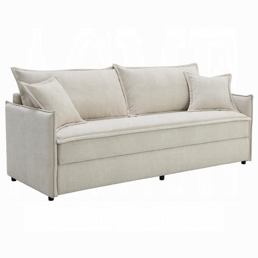 ACME Furniture - Elisea Sofa w/Sleeper - Beige Fabirc - LV03810 veiw 1