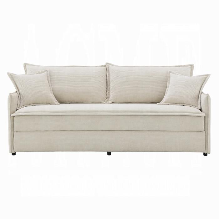 ACME Furniture - Elisea Sofa w/Sleeper - Beige Fabirc - LV03810 veiw 2