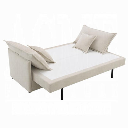 ACME Furniture - Elisea Sofa w/Sleeper - Beige Fabirc - LV03810 veiw 3