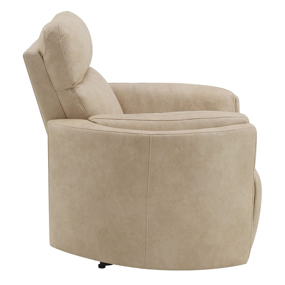ACME Furniture - Elison - Motion Glider Recliner w/Swivel - Dark Beige Polish Microfiber - LV05402 view 4