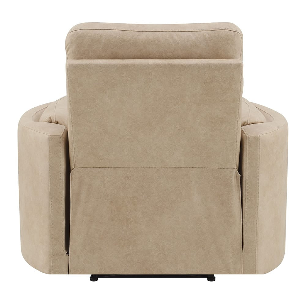 ACME Furniture - Elison - Motion Glider Recliner w/Swivel - Dark Beige Polish Microfiber - LV05402 view 5