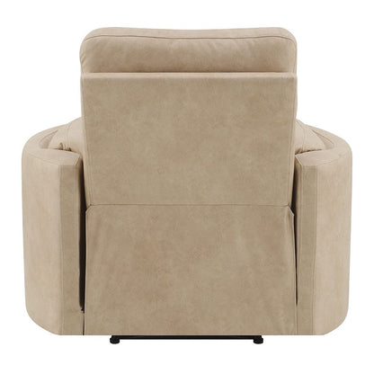 ACME Furniture - Elison - Motion Glider Recliner w/Swivel - Dark Beige Polish Microfiber - LV05402 view 5