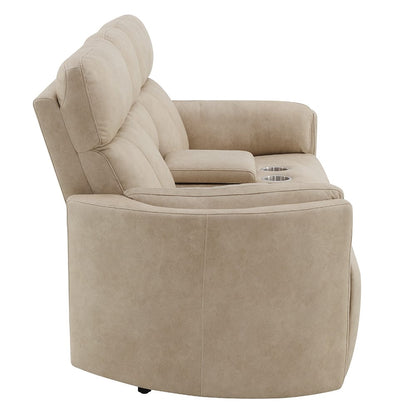 ACME Furniture - Elison - Motion Loveseat w/Console - Dark Beige Polish Microfiber - LV05401 view 4