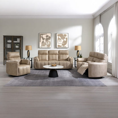 ACME Furniture - Elison - Motion Loveseat w/Console - Dark Beige Polish Microfiber - LV05401 view 10