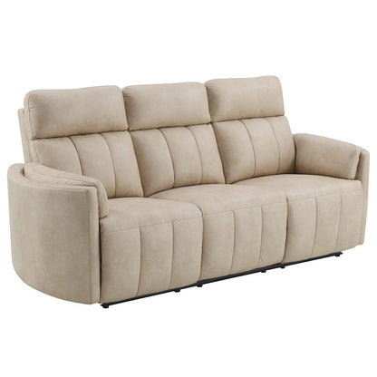 ACME Furniture - Elison - Motion Sofa - Dark Beige Polish Microfiber - LV05400 view 1