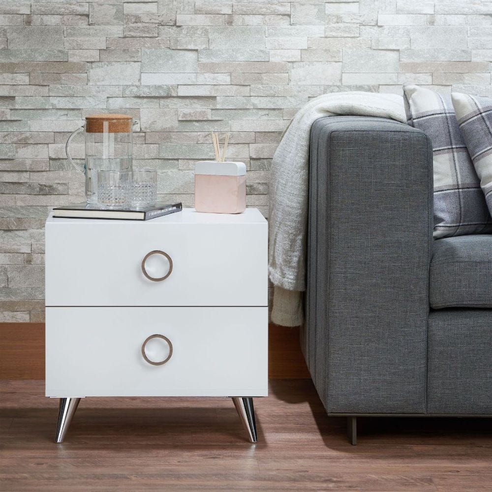 ACME Furniture - Elms - Accent Table - White - 97334 view 4