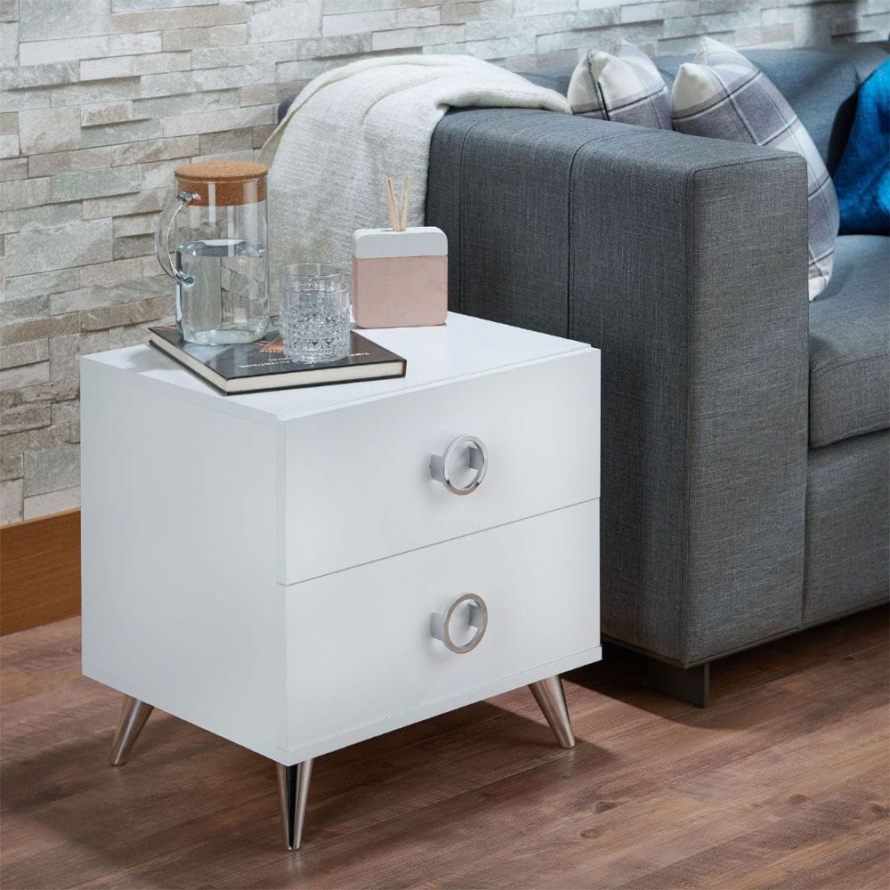 ACME Furniture - Elms - Accent Table - White - 97334 view 5