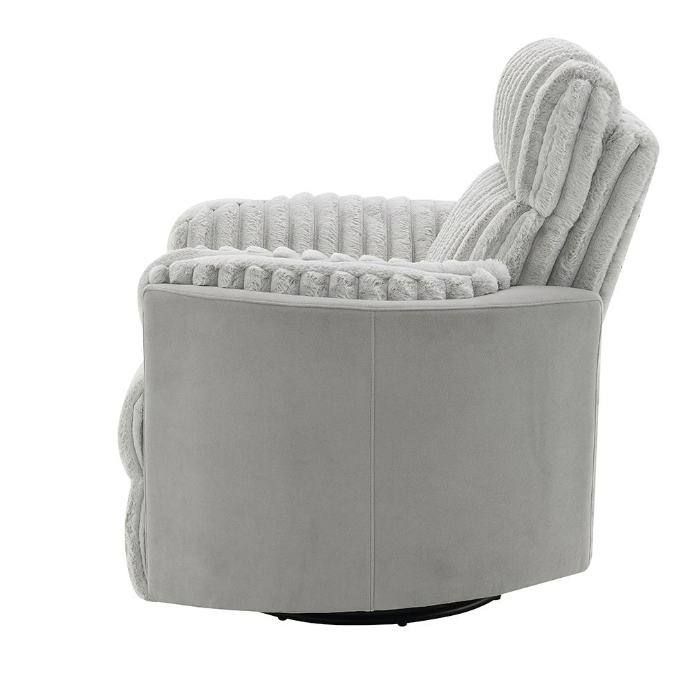 ACME Furniture - Emee Glider Recliner W/Swivel - Gray Corduroy - LV04640 view 5